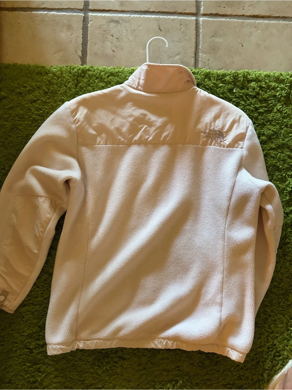 The North Face Cream Fleece-Lined Zip Jacket